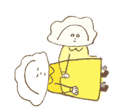 Dumplings Girl Sticker sticker #9412181