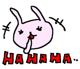 English love cute rabbits sticker. sticker #9412723