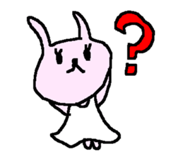 English love cute rabbits sticker. sticker #9412735