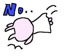 English love cute rabbits sticker. sticker #9412737