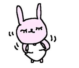 English love cute rabbits sticker. sticker #9412742