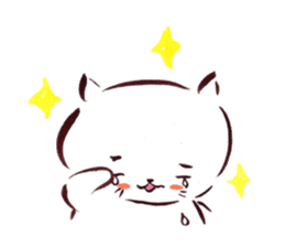 The paintbrush cat Mayu sticker #9413350