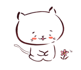 The paintbrush cat Mayu sticker #9413352