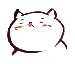 The paintbrush cat Mayu sticker #9413364