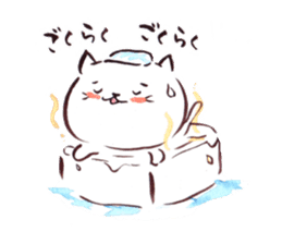 The paintbrush cat Mayu sticker #9413377