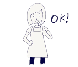 Housewife's stupid and pretty sticker sticker #9413508