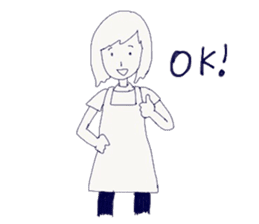 Housewife's stupid and pretty sticker sticker #9413508