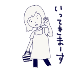 Housewife's stupid and pretty sticker sticker #9413517