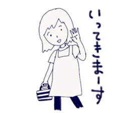 Housewife's stupid and pretty sticker sticker #9413517