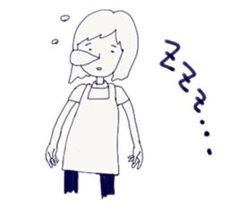 Housewife's stupid and pretty sticker sticker #9413531