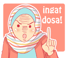 sister's hijab diary sticker #9414325