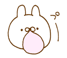 Selfishness in cute rabbit sticker #9414429