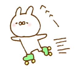 Selfishness in cute rabbit sticker #9414447