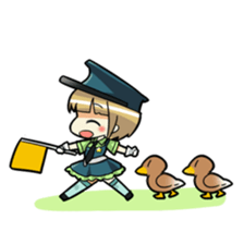 Cute policewoman sticker #9415067