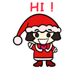Mini Santa Girl sticker #9415344