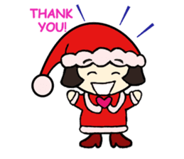 Mini Santa Girl sticker #9415345