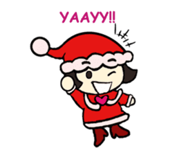 Mini Santa Girl sticker #9415346
