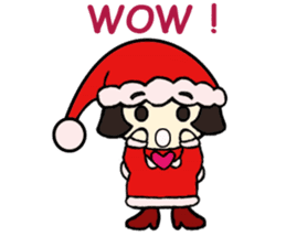 Mini Santa Girl sticker #9415348