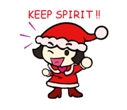 Mini Santa Girl sticker #9415355