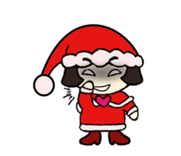 Mini Santa Girl sticker #9415356
