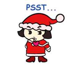 Mini Santa Girl sticker #9415357