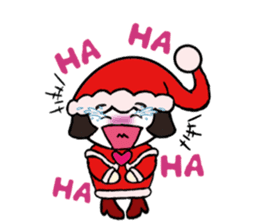 Mini Santa Girl sticker #9415358