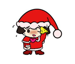 Mini Santa Girl sticker #9415361