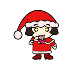 Mini Santa Girl sticker #9415362