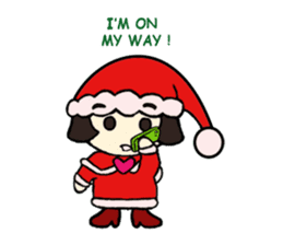 Mini Santa Girl sticker #9415364