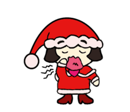 Mini Santa Girl sticker #9415366