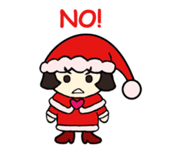 Mini Santa Girl sticker #9415367