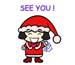Mini Santa Girl sticker #9415372