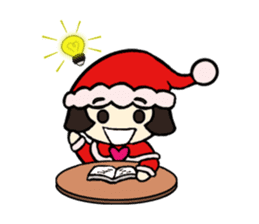 Mini Santa Girl sticker #9415373