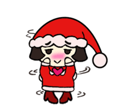 Mini Santa Girl sticker #9415379