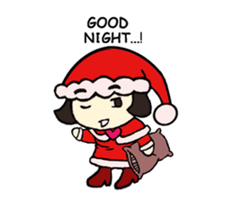 Mini Santa Girl sticker #9415380
