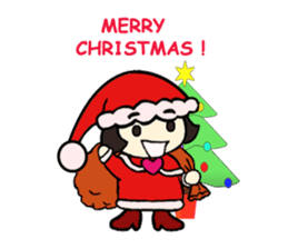 Mini Santa Girl sticker #9415382