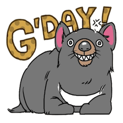 Tasmanian devil !warning!