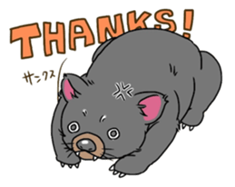 Tasmanian devil !warning! sticker #9415388