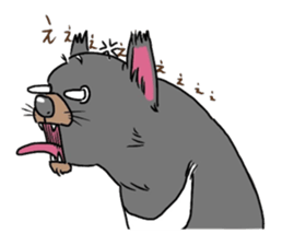 Tasmanian devil !warning! sticker #9415397