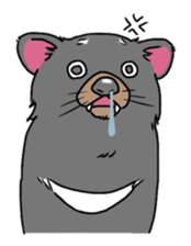 Tasmanian devil !warning! sticker #9415398