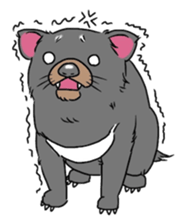 Tasmanian devil !warning! sticker #9415401