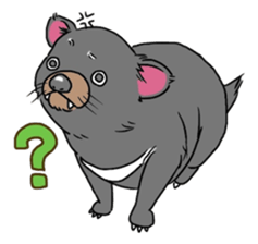 Tasmanian devil !warning! sticker #9415409