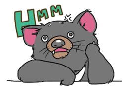 Tasmanian devil !warning! sticker #9415412