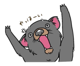 Tasmanian devil !warning! sticker #9415413