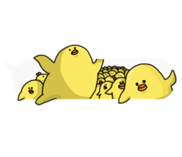 break out of a frame!Chick frame sticker #9416213