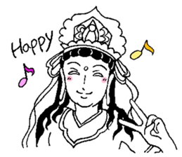 Beautiful celestial maiden 2 sticker #9416425