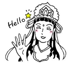 Beautiful celestial maiden 2 sticker #9416426