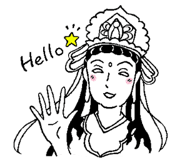 Beautiful celestial maiden 2 sticker #9416426