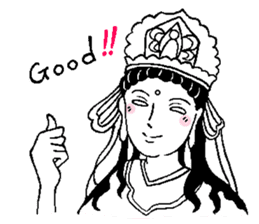 Beautiful celestial maiden 2 sticker #9416428