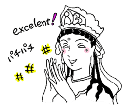 Beautiful celestial maiden 2 sticker #9416431